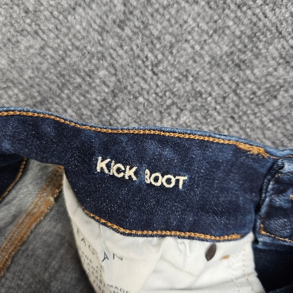 American Eagle Kick Boot Jeans Women 6 X-Short Dark Wash Next Level Stretch READ - Picture 2 of 12